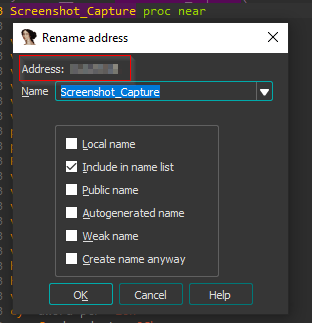 screencapture address