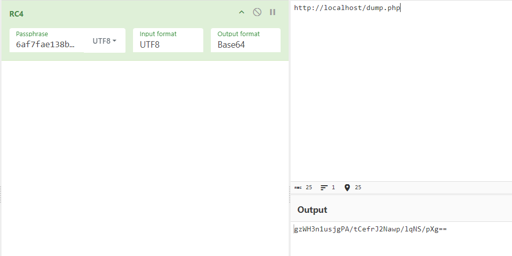 producing a main C2 in base64